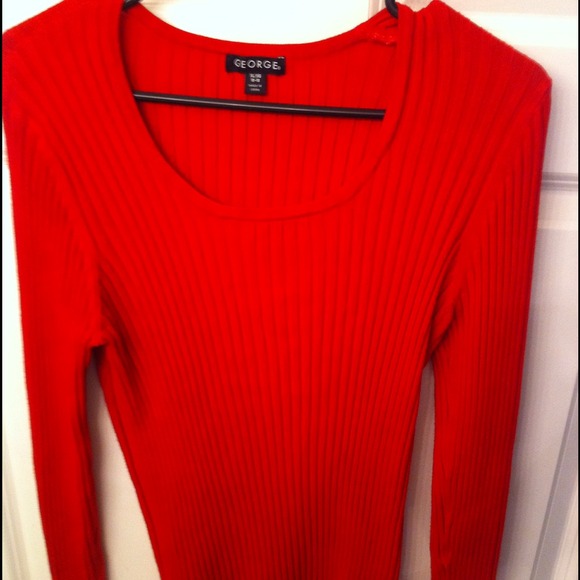 ⬇️reduced⬇️Ribbed bright red sweater