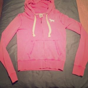 🚫Reserved for Cindygads🚫VS pink zipped sweater