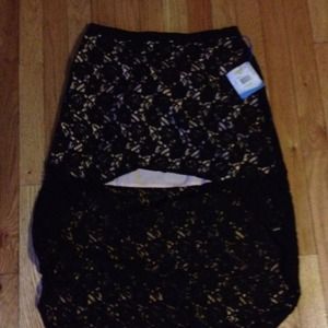 New Lace black skirt
