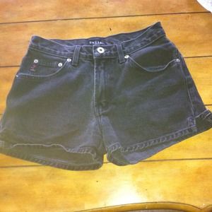 Guess Faded black high waist shorts