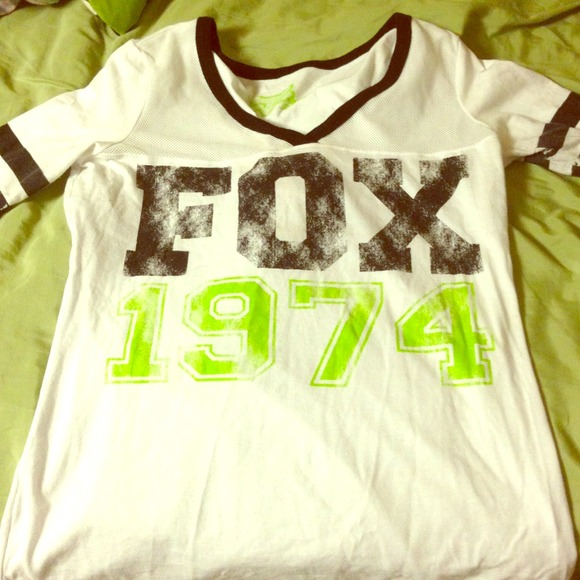 3/4 sleeve fox racing shirt