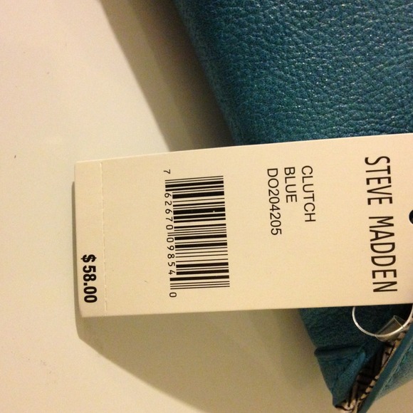 🚫SOLD🚫🆕Steve Madden blue clutch - Picture 4 of 4