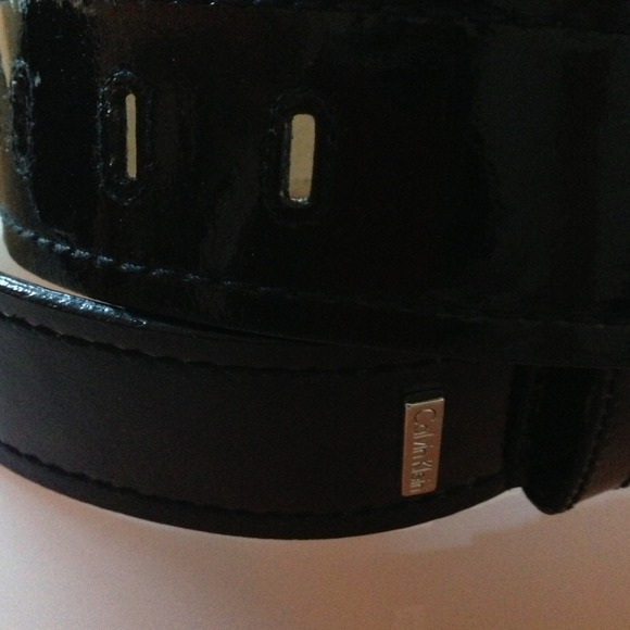 Calvin Klein patent belt. main image 2