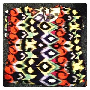 Bright patterned top!