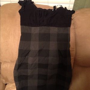 Plaid bottomed dress