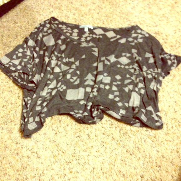 Grey crop top