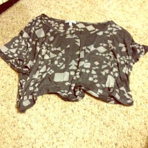 Grey crop top