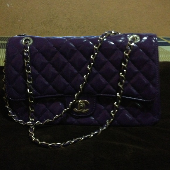 Purple shoulder bag