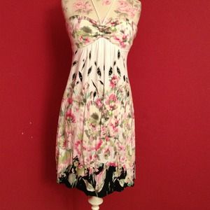 Floral American Eagle halter dress