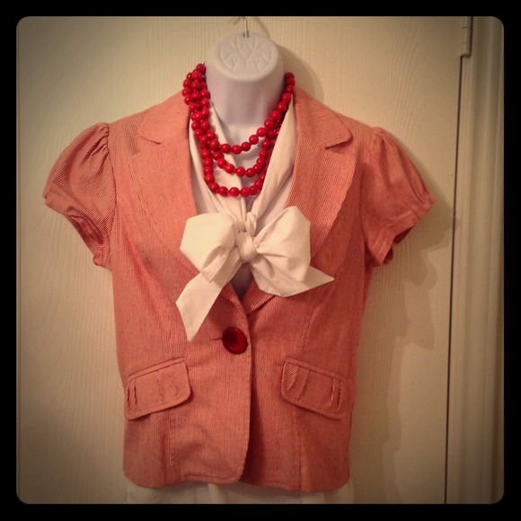 ♦Sold!!!Candy striped jacket