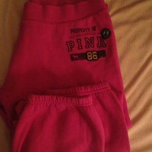💍RESERVED💎PINK cropped sweatpants!