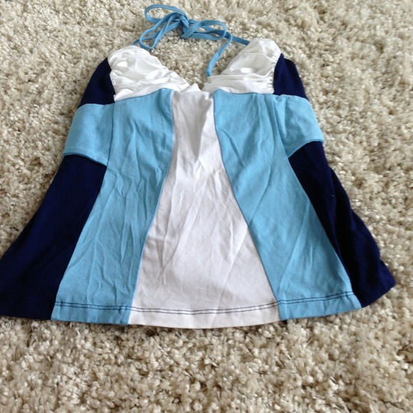 Bebe blue shades halter