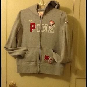 Grey hoodie Victoria secret size l