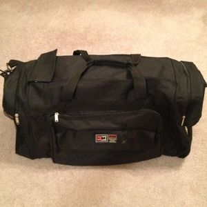 Large black duffle bag