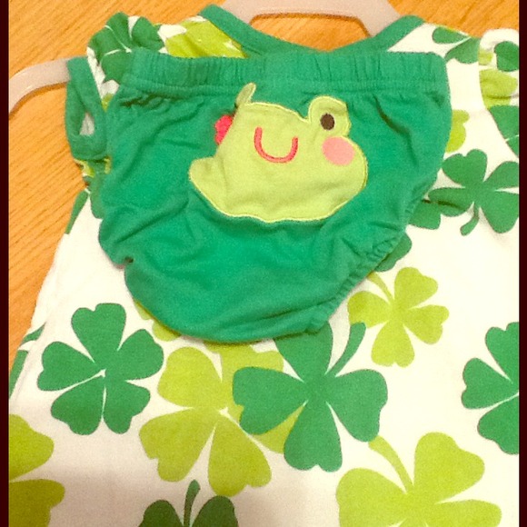 Just one you (carters ) cute green charm dress