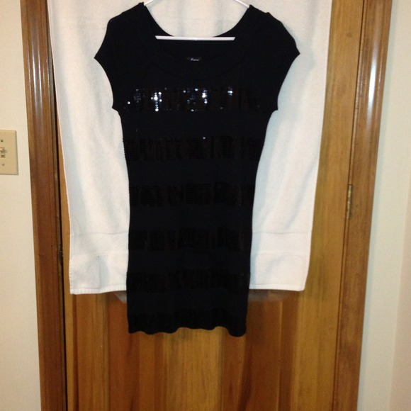 Black sequin dress