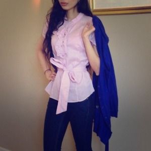 Pink/purple ruffle shirt