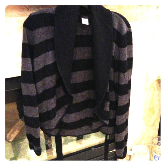 Black/Grey striped sweater