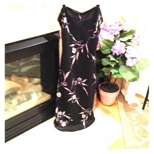 Black floral dress
