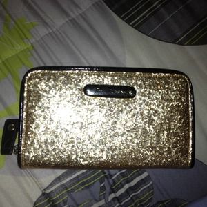 Gold Betsey Johnson wallet ! NWOT