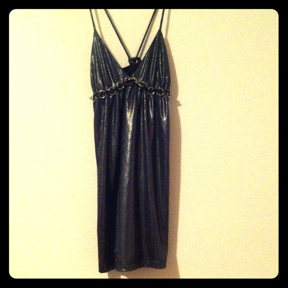 Black Lace Up Dressy Tank