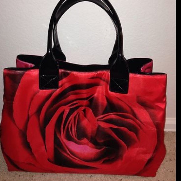 Abbi Handbags - ⬇Price Reduced⬇Gorgeous Large Red/Pink Rose Tote