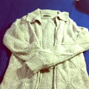 BCBG MAXAZRIA , long tan sweater