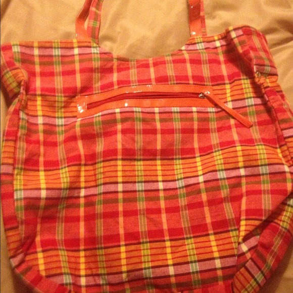 Orange Plaid Day🌞/Night🌝 Handbag - Picture 2 of 3
