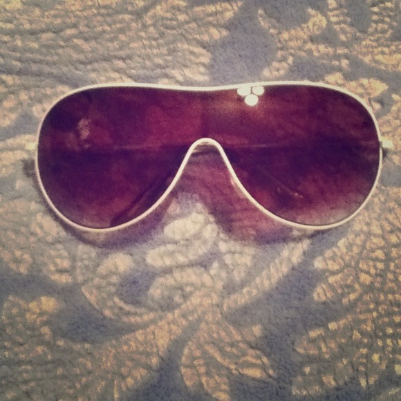White fashionable sunglasses