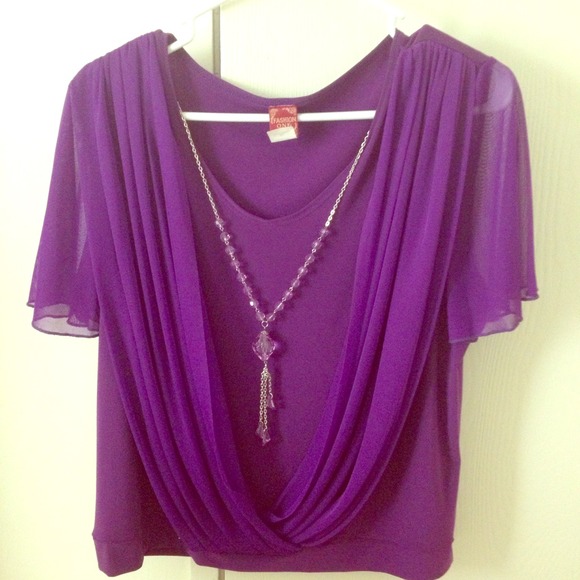 Cuts Purple Blouse!!!