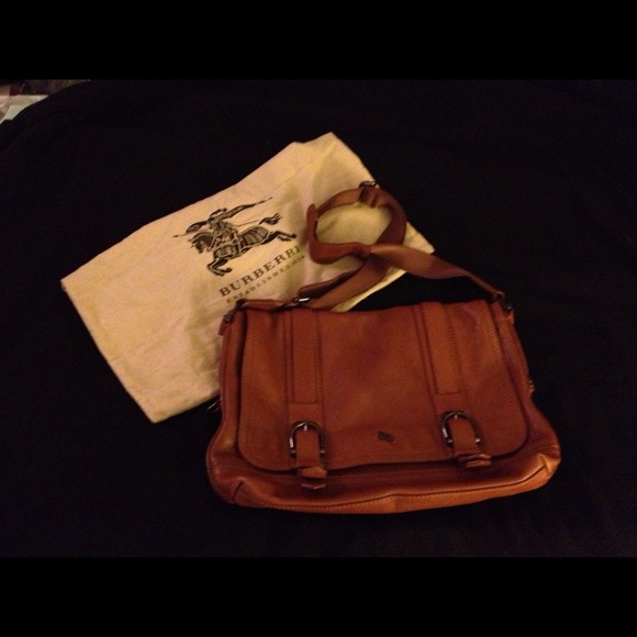 Burberry Accessories - Burberry Tan Messenger Bag