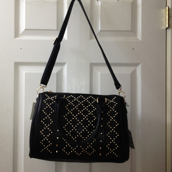 Sexy Black studded handbag - Picture 2 of 4