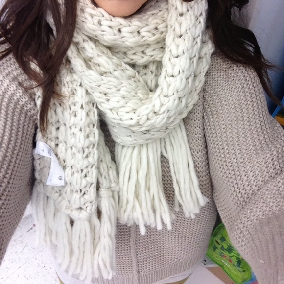 Cream scarf