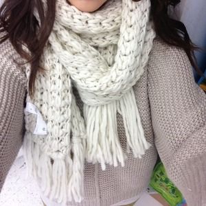 Cream scarf