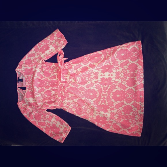 H&M pink floral paisley dress