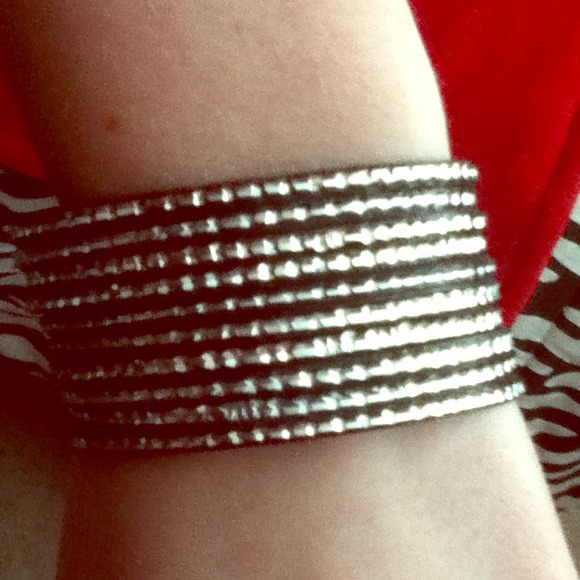 No Longer Available Black & Silver Set Of Bangles