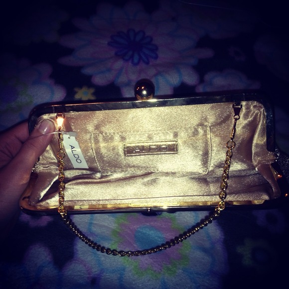 Gold ALDO Clutch - Picture 2 of 2