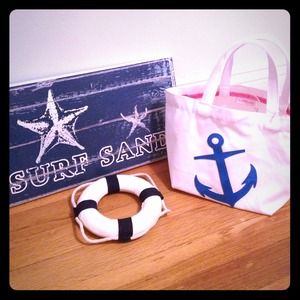 ⚓Anchor Tote Bag⚓ and Lululemon wallet