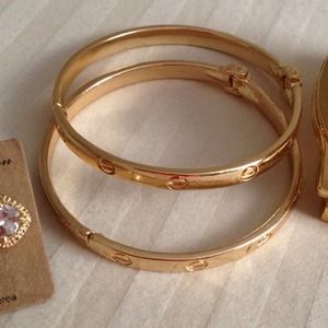 Cartier inspired bracelets (pair)