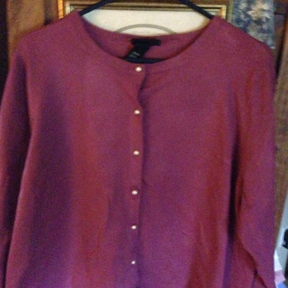 Pearl button down sweater