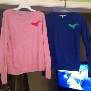 Pink and blue Sweaters