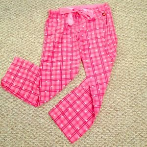 Pink pajama pants