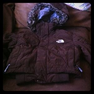 North face kid sz xs brown jacket