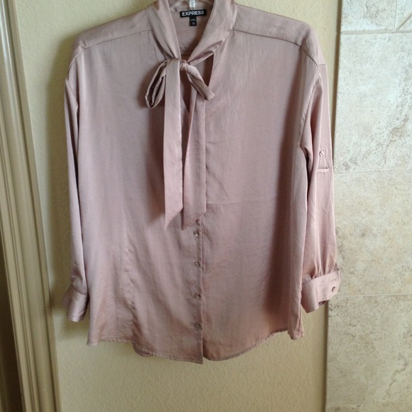 Shiny pink pastel blouse