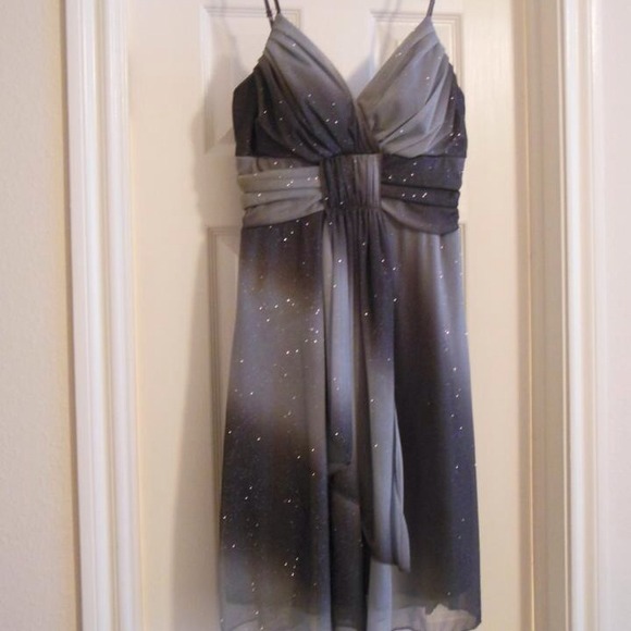 Sparkly Silver/charcoal dress