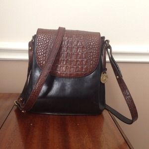 Authentic brown & black Brahmin Bag