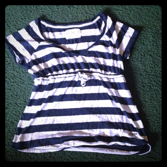 White an blue summer top