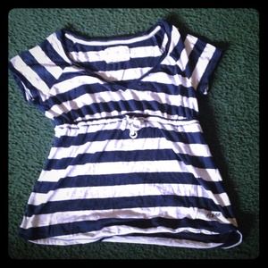 White an blue summer top