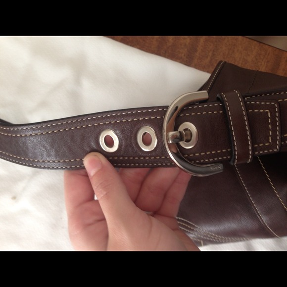 Authentic Coach handbag - brown leather - Picture 2 of 4