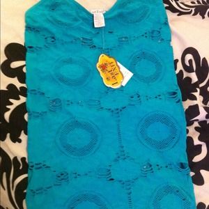 ❤️️bogo❤️️ net like spaghetti strap top